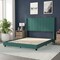 Flash Furniture Emerald Velvet Queen Platform Bed with Headboard YK-1079-GR-Q-GG - alternate 8